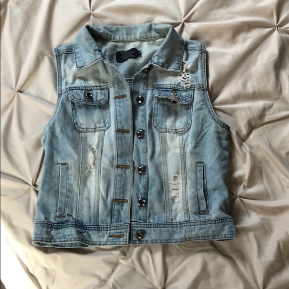 Ci Sono Jackets & Blazers - ci sono denim vest size small